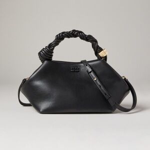 Ganni Bou Bag Black Leather